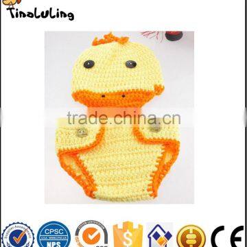 NPT38 Tinaluling woolen baby photography prop duck 2pcs photo props for newborn