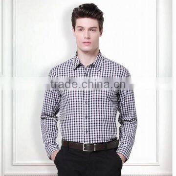 2015 Mens Long Sleeve Plaid Dress Shirts photo-4