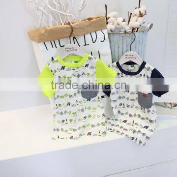 Boutique Children's Clothing Cartoon O-neck T-shirt Boys Korean Printing Pure Cotton T-shirt photo-2