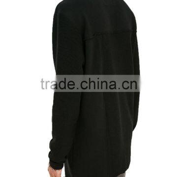 Fashion Zipper Pocket Men Long Sleeve Sweatshirt Without Hood photo-2