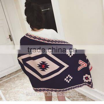 Luxury Brand Scarf Women 2016 Winter Faux Cashmere Scarf Soft Double Sided Dancing Girl Scarf photo-3