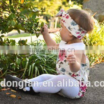 Newest Arrive Onesie Baby Romper Organic Cotton Baby Clothes Plus Headband photo-2