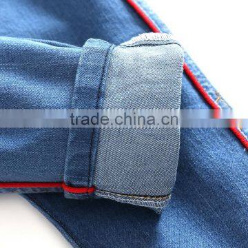 S33476W Fashion Boys 100% Cotton Striped Jean Pants photo-5