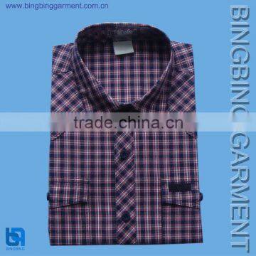 fashion ladies' check blouse