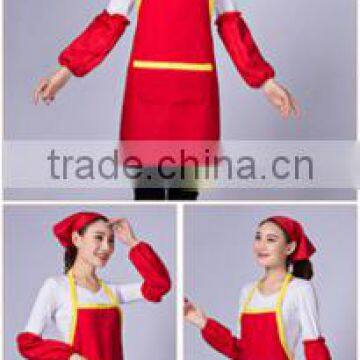 Cute Apron Custom LOGO Print Ads Kitchen Chef Coffee Hotel Men and Women Overalls photo-4