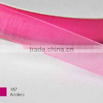 hi-ana ribbon 102 galloon silk sheer organza ribbon for gift packaging Beautiful Wedding Organza Ribbon decorative ribbon