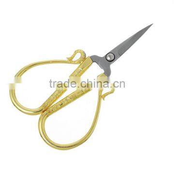 Hot Sell Gold Plated Vintage Retro Style Stainless Steel Sewing Scissors