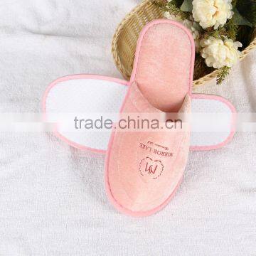 Cheap Disposable Pink Hotel Pleuche Slipper photo-2