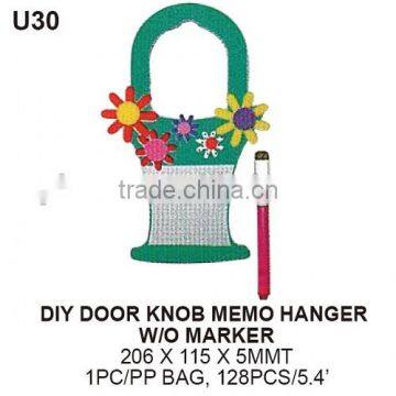 DIY Creative Door Hanger Tag, door knob memo hanger