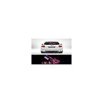 Rock Music Guitar Lighting Up El Car Sticker For Rear Window Multi - color