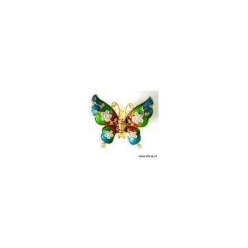 Sell Enamel Butterfly Hair Claw Clip