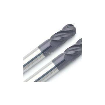 4 Flute Customized Carbide Ball Head End Mills For Steel