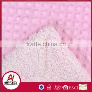 100% Polyester Pressure Bubble Micromink Sherpa Blankets photo-3