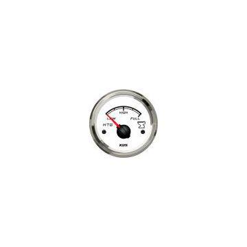 12V/ 24V marine holding tank white dial