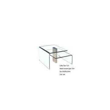 F-201 Clear Glass Coffee Table