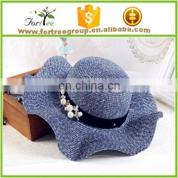 New fashion cheap wholesale different types straw beach floppy lady hat straw