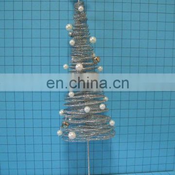 hot item! Iron Christmas tree with star & bead