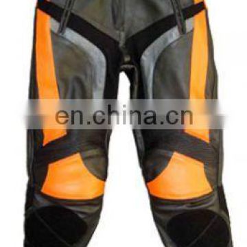 Leather Motorcycle Pants/Racing Pants/Motorbike Leather Pant/ Men's Black Leather Pants