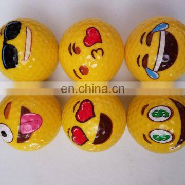 Emoji Faces Official Novelty Fun Golf Balls angry face heart eyes poop crying bandit