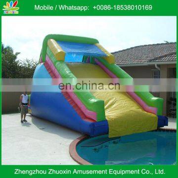 Inflatable Green Blue Water Slide for Swimming Pool