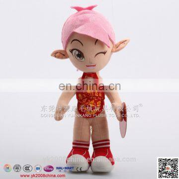 Lovely customized plush cloth rag doll undressed