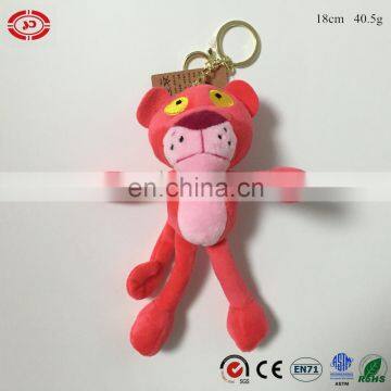 Panther pink brand plush stuffed soft tiger animal toy keychain