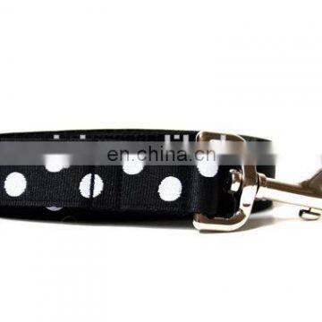 New Arrivel Black Polka Dot Nylon Dog Leash photo-3
