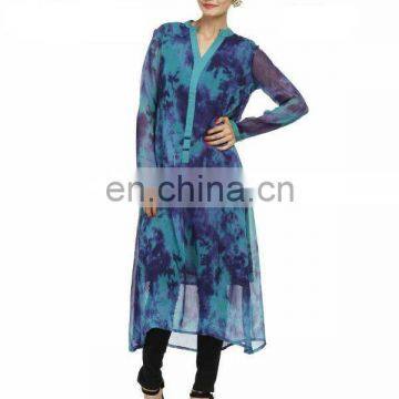 Indian Wholesaler Ethnic Long Multi Color Casual Tunic for Women photo-2
