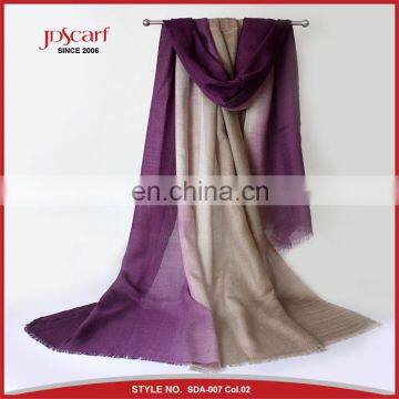 Colourful Thin Fashion Pashmina Scarf Gradient Color Acrylic Scarf photo-2