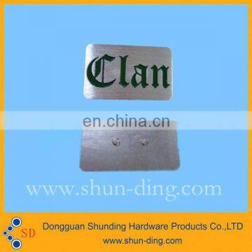 Nameplates for Shirts, Shoes, Rivet Uniform Nameplate