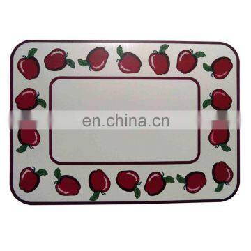 custom shape size design printing clear plastic placemat