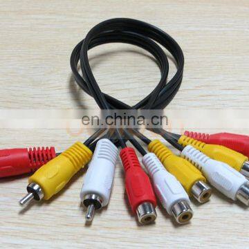 3 RCA Male To 6 RCA Female Plug Splitter Audio TV DVD Video Adapter AV Cable photo-5