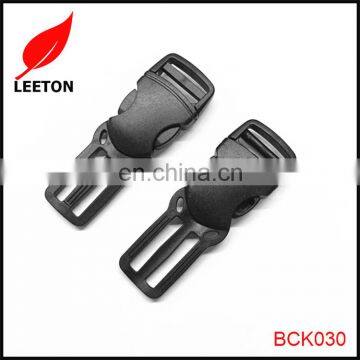 Factory supply 20mm plastic side release buckle with 25mm tri-glide buckle