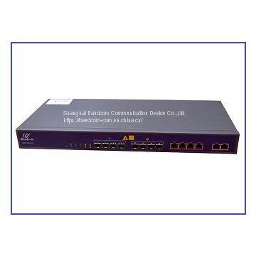 19-дюймовый стойковый монтажный 4PON-портный EPON OLT с 4GE + 4SFP восходящим каналом