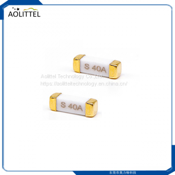 10.25x3.2mm Brick High Inrush Type Surface Mount Fast Blow Ceramic Tube Fuse 125VAC With Max. Current 30A