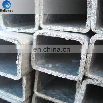 Hot Dipped Galvanized Welded Rectangular / Square Steel Pipe Rectangular Steel Hollow Section Tube