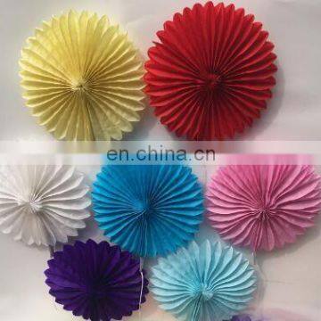 Honeycomb Tissue Hollow Paper Fans For Home Garden Kids Birthday Party / Baby Shower / Wedding Decoration