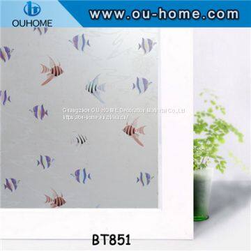 BT851 PVC frosted privacy self-adhesive decorative film