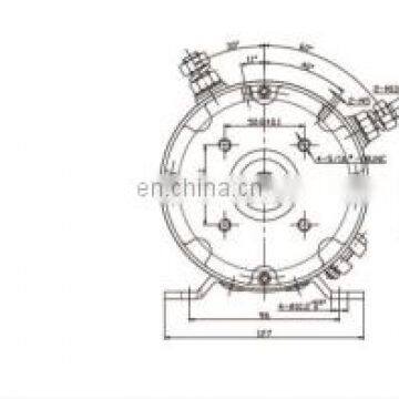 Carbon Brush Motor Hydraulic 24Volt dc Motor 3 Kw/3000W With 127mm Outside Diameter photo-7
