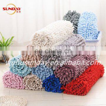 100% Polyester Microfiber Chenille Bath Mat