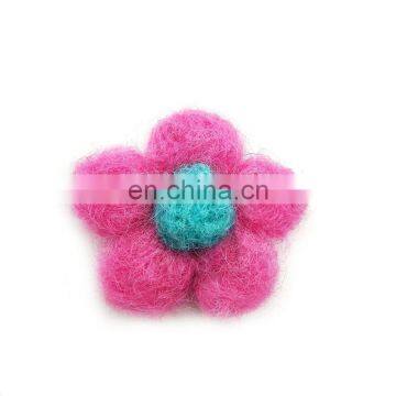 Factory Handmade 1 1/2'' Felt Flowers for Sale