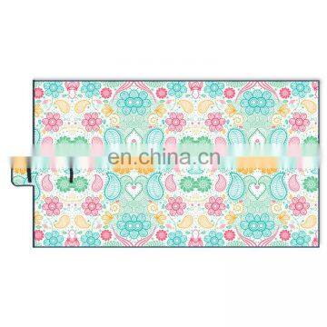 Cheap Polyester China Factory Wholesale Foldable Portable Extra Large Striped Waterproof Outdoor Picnic Blanket photo-3