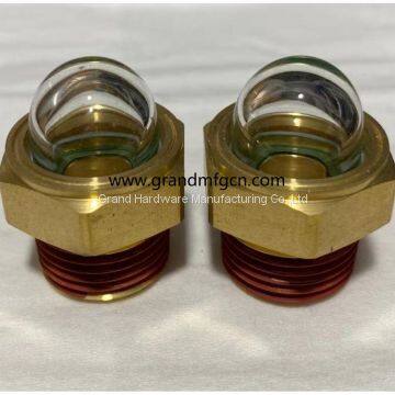 NPT 1/2 Inch Male Thread Coolant Sight Glasses Oil Gauge Indicator for Heavy Duty