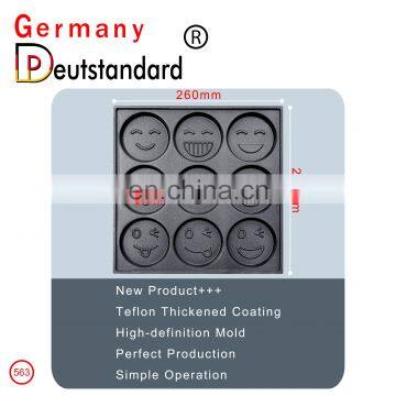 Other Snack Machines Smile Face 9pcs Mini Waffle Maker Pancake Machine photo-5