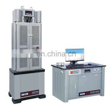 WAW-600D Computer control electro servo hydraulic tensile/compression/bending testing machine with price