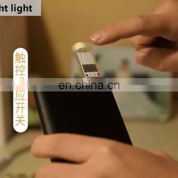 Портативный мини-USB-LED-лампочка, зарядное устройство, USB-ночной светильник с сенсорным выключателем