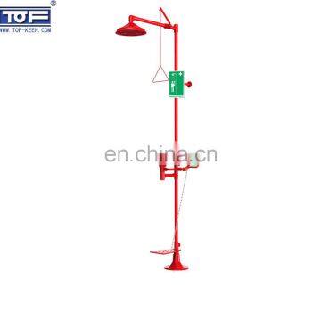 TUV certified emergency safety shower and eye wash combination