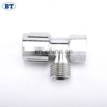 BT3038 Chinese Best Seller Brass Two-way Chrome Plated Basin Angle Valve photo-3