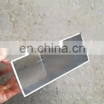 laser cutting 200x200 mm aluminum square tube profile