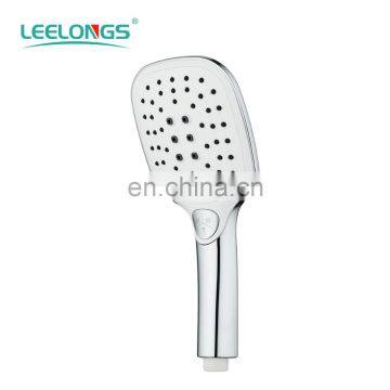 High quality ABS plastic 3 functions button controlled removable handle shower head